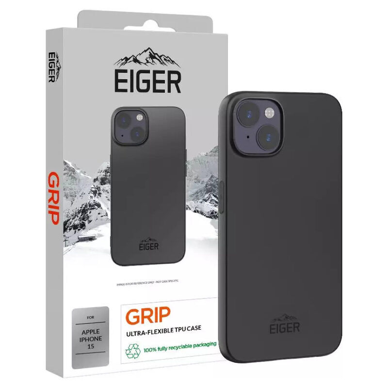 Eiger Grip Case iPhone 15 sw (schwarz)