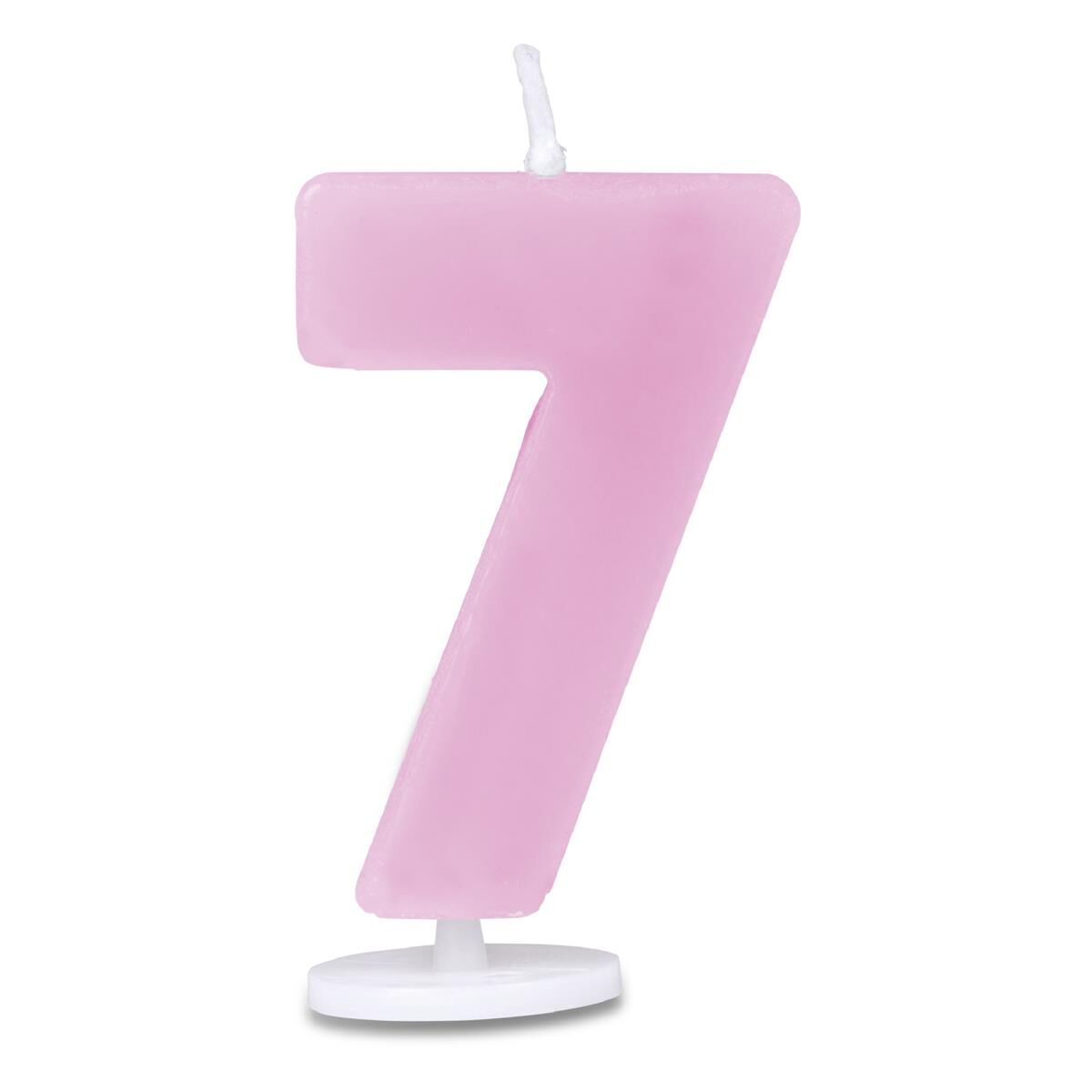 Städter Ziffer 7- 4,5cm Kerze Rosa