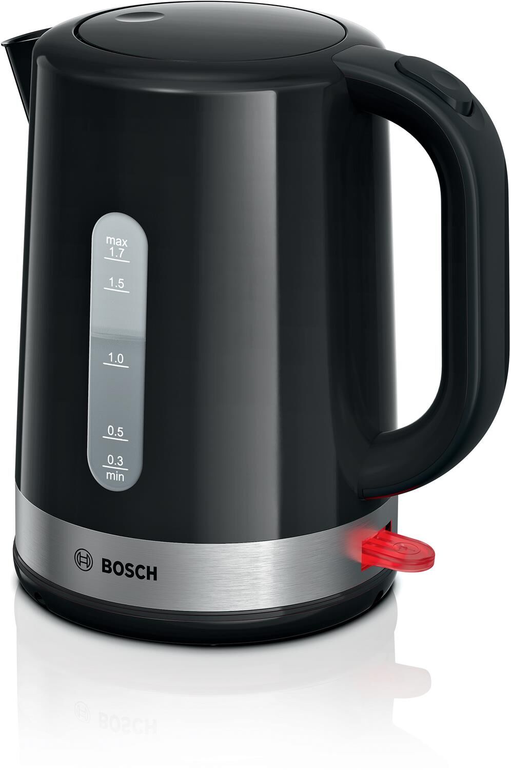 Bosch Wasserkocher, 1.7 l, Schwarz, TWK6A513