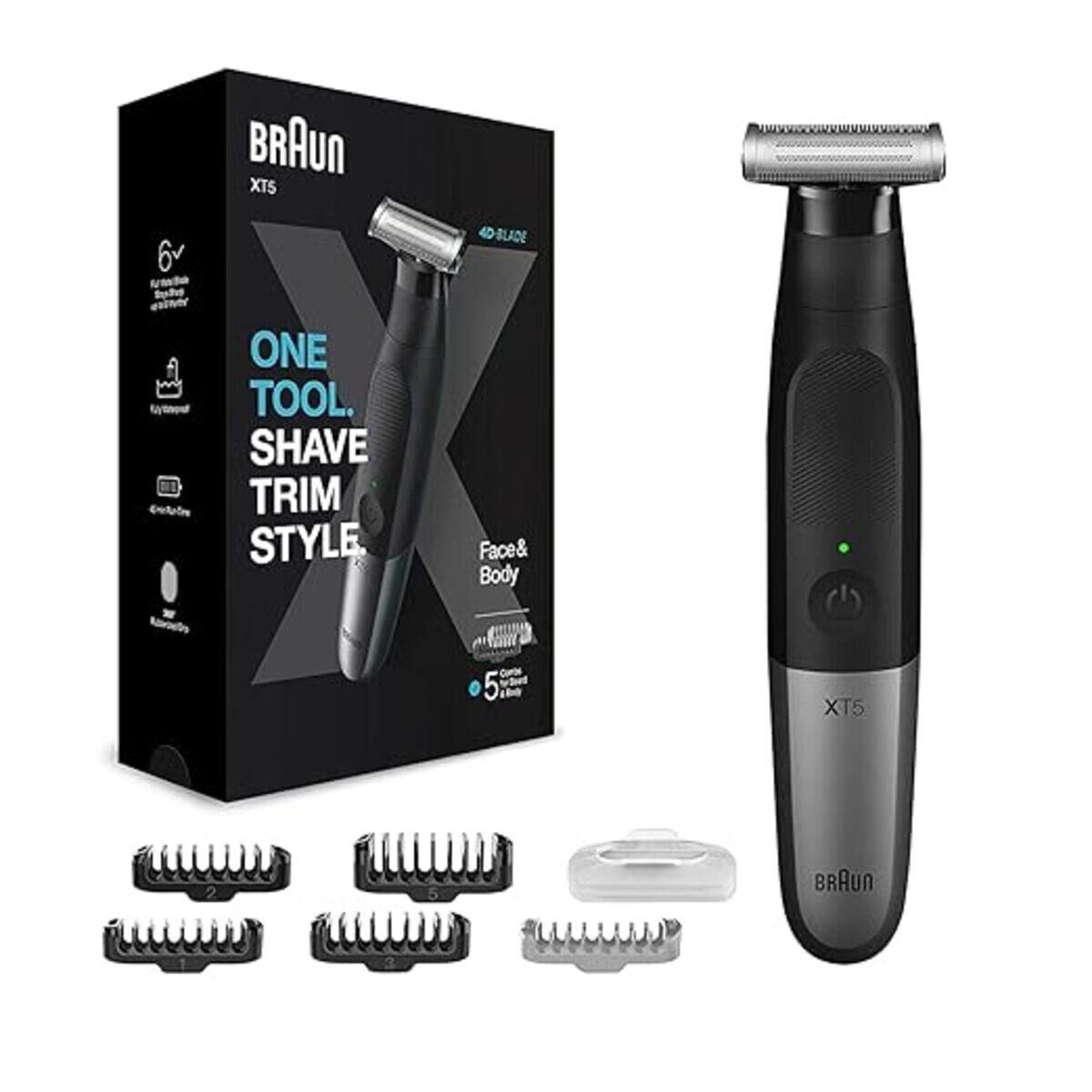 Braun Series XT5 Face & Body Bartschneider Schwarz