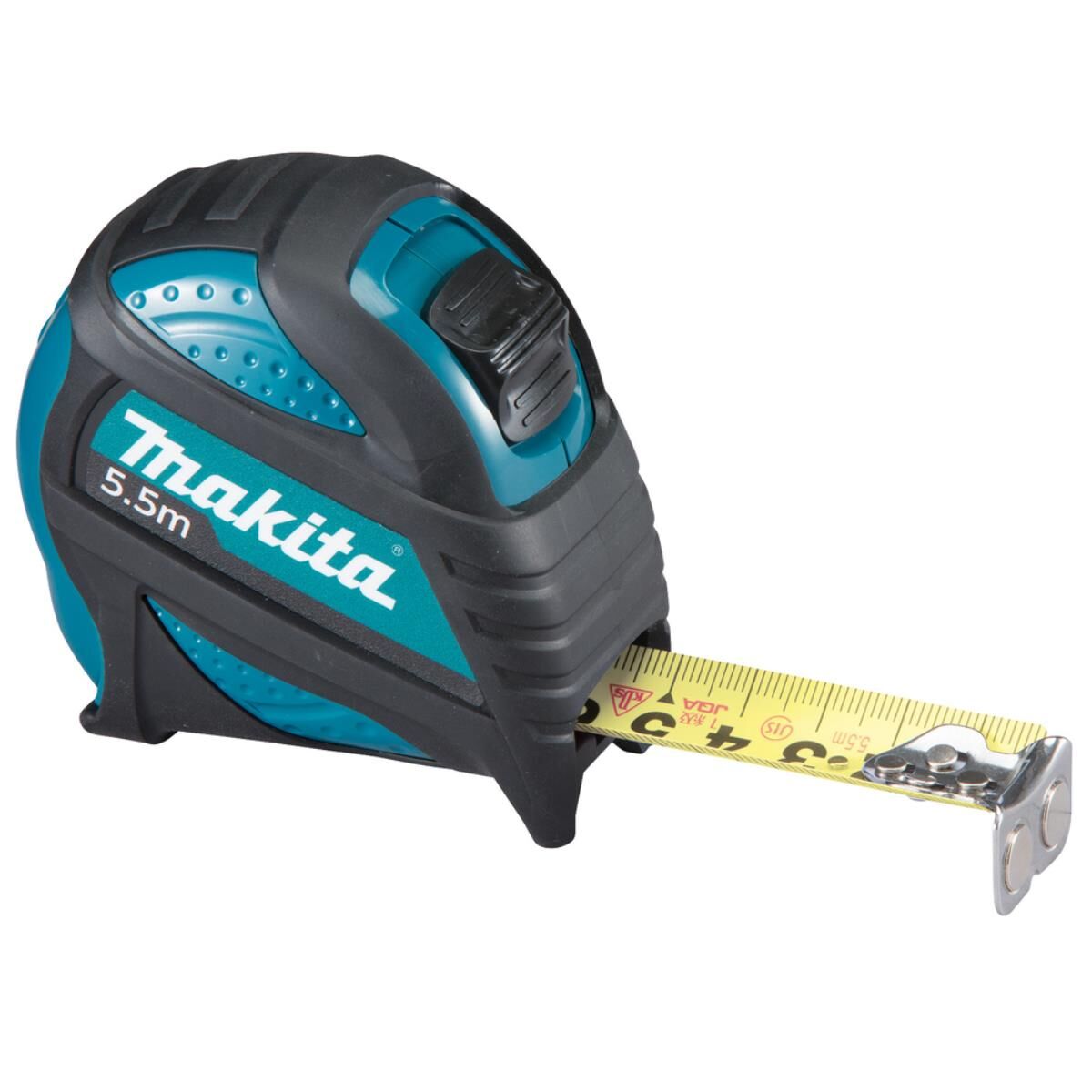 Makita Profi-Rollmaßband mit Gürtelclip, 5,5 m 5,5 m • Skala beidseitig • Klasse II, CE