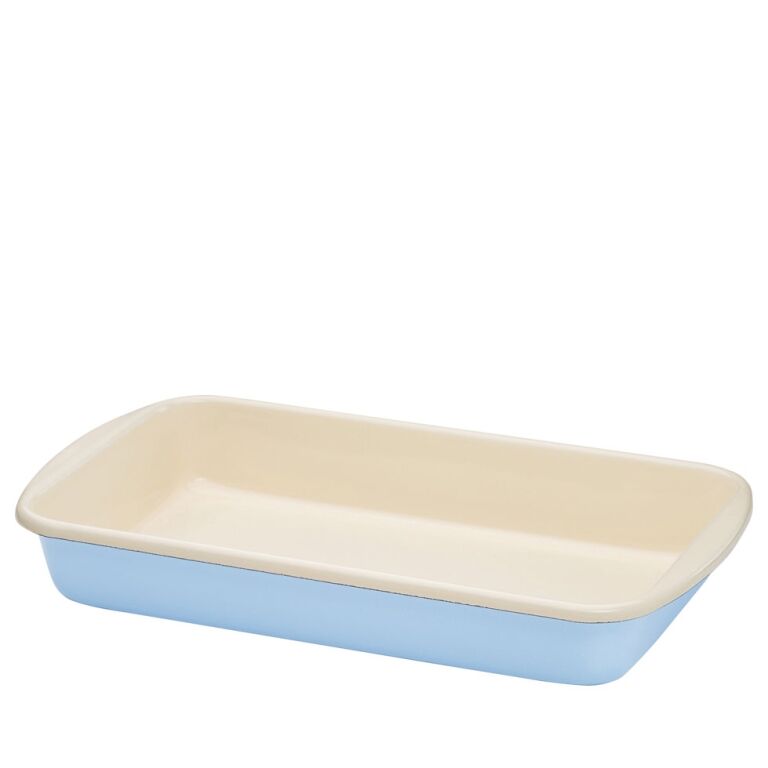 Riess Auflaufform 36x21,5cm Pastell-Blau Emaille