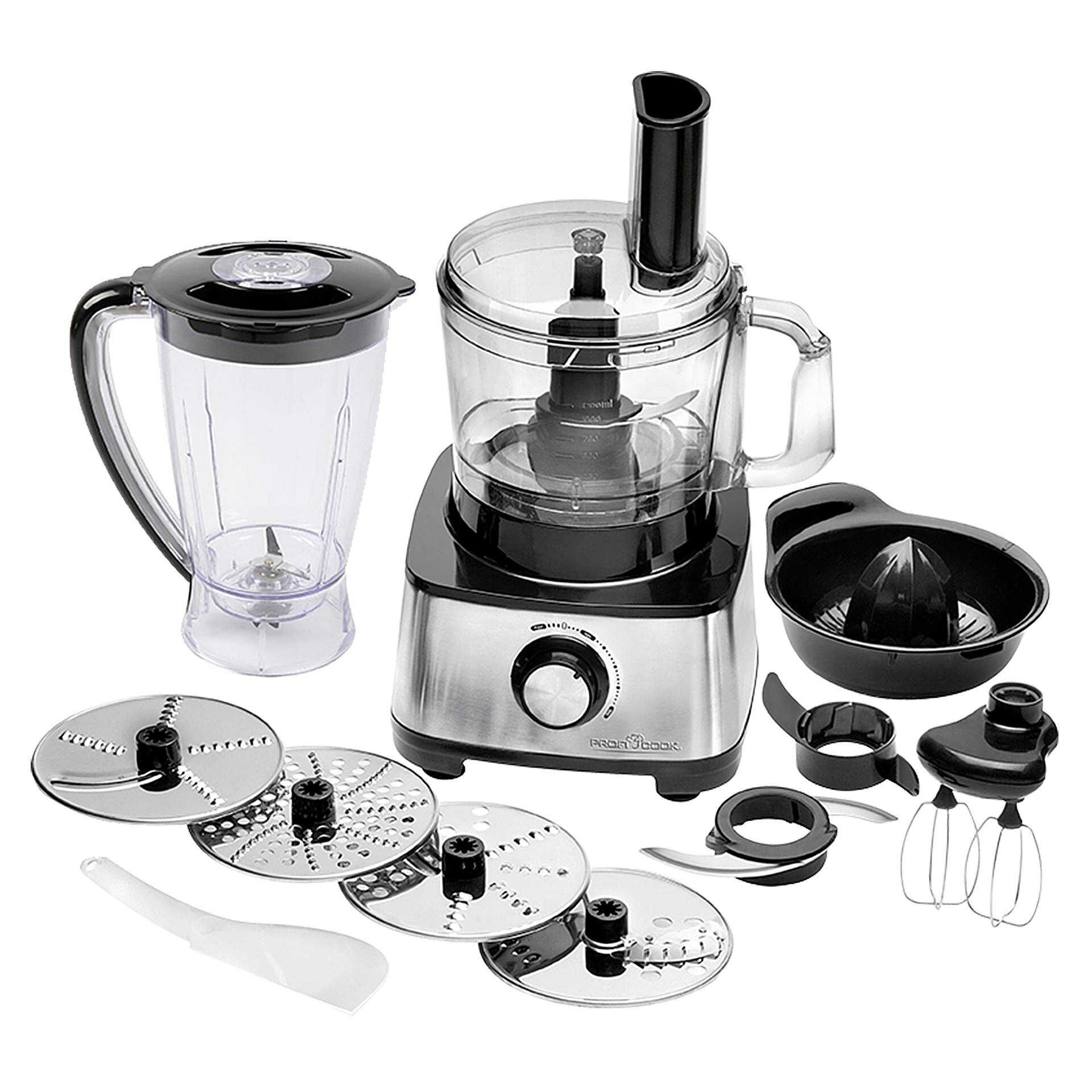 ProfiCook PC-KM 1063 - Küchenmaschine - 1200 W - Edelstahl/Schwarz