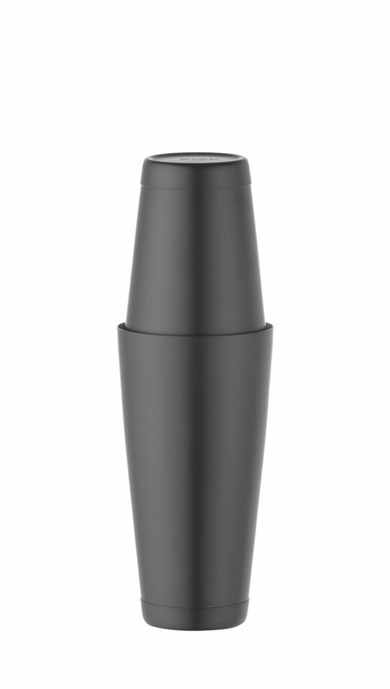 BarUp Tin-on-Tin Boston Shaker, 0,8L, Schwarz, ⌀90mm