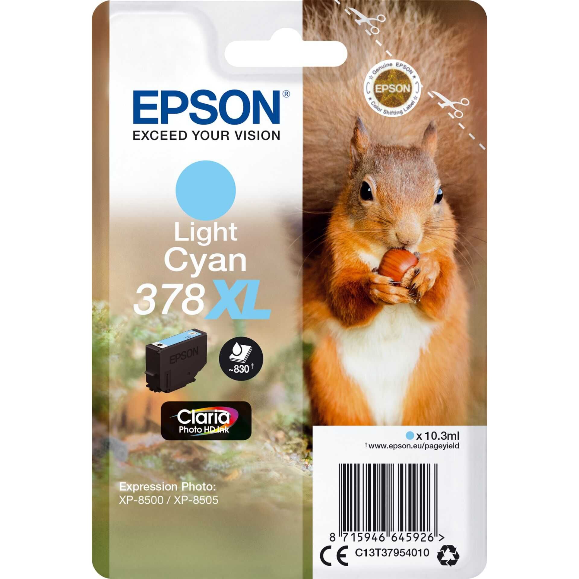 Epson - 10.3 ml - XL - hell Cyan - Original - Blisterverpackung