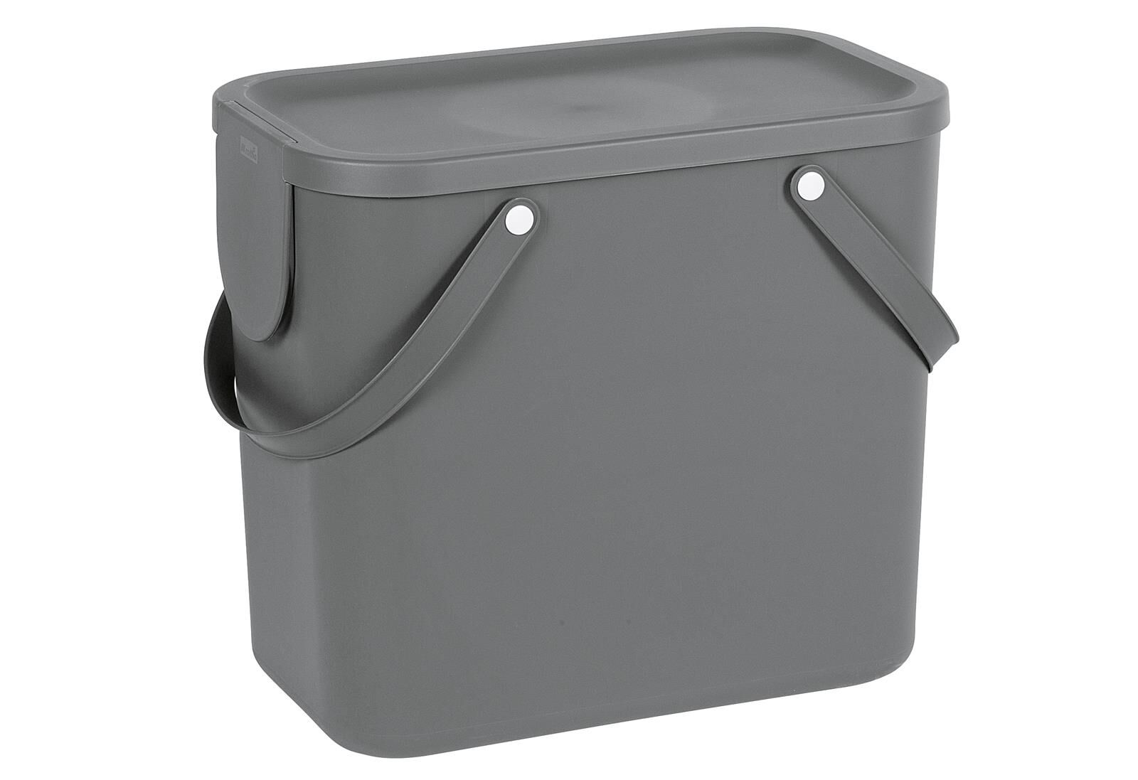 ROTHO Abfallbehälter Albula 25 Liter 40x23,5x34 cm anthrazit