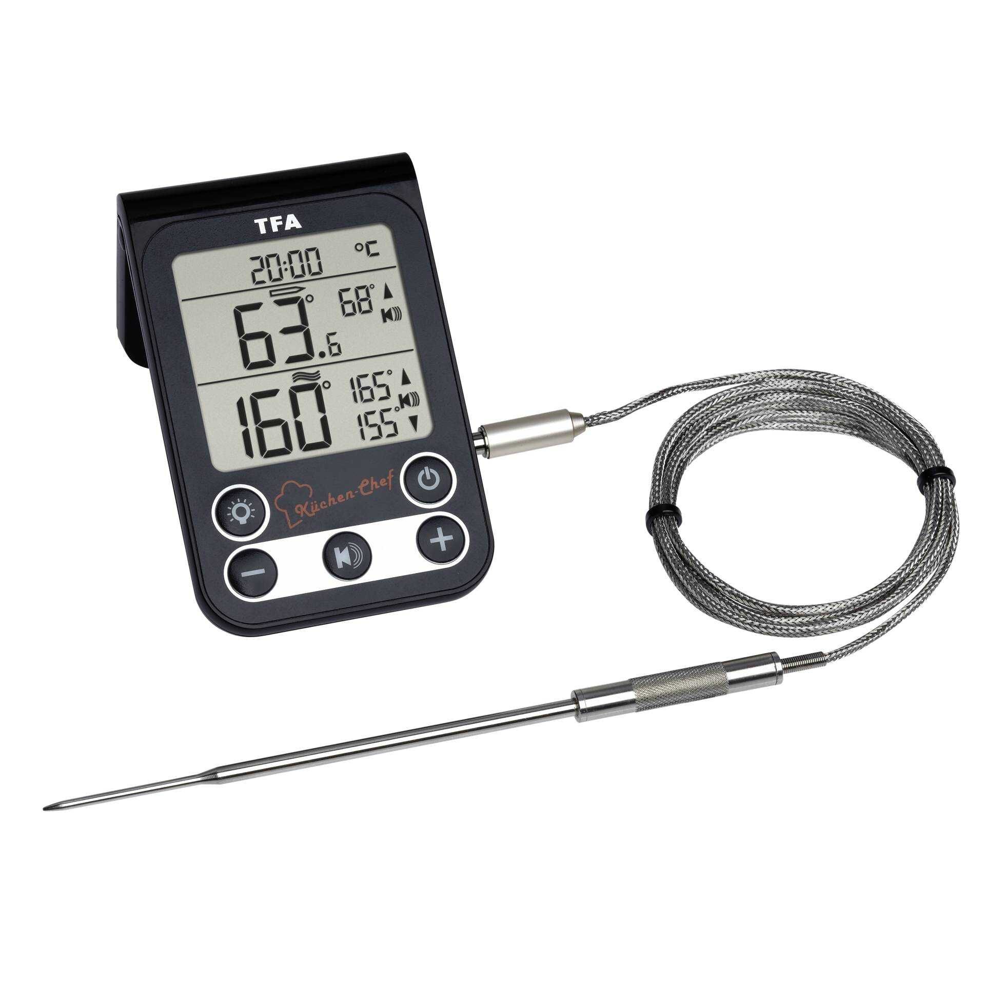TFA Küchen-Chef - Digitalthermometer - Schwarz