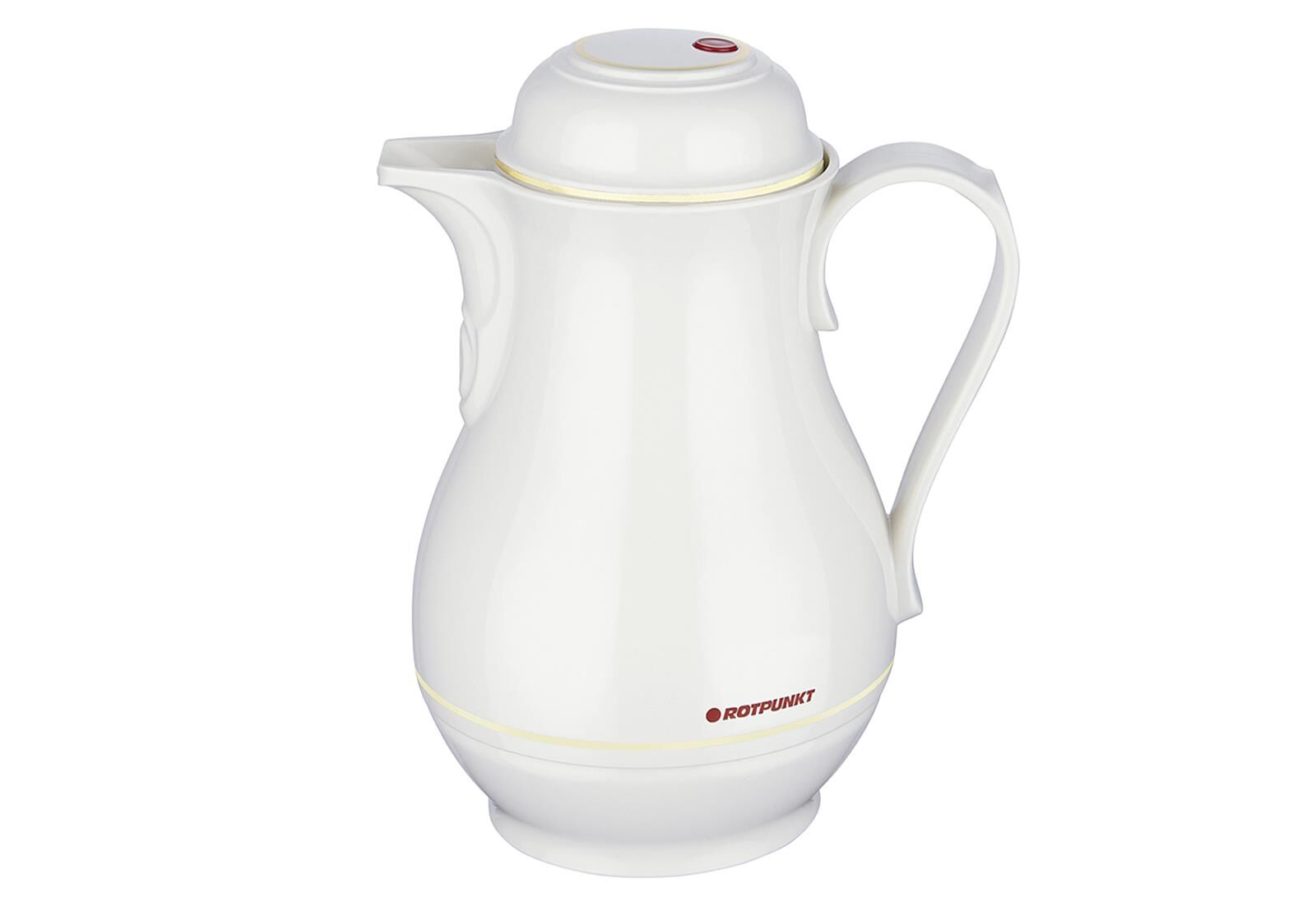 ROTPUNKT Isolierkanne Coffee-Butler Kunststoff 1 Liter weiß