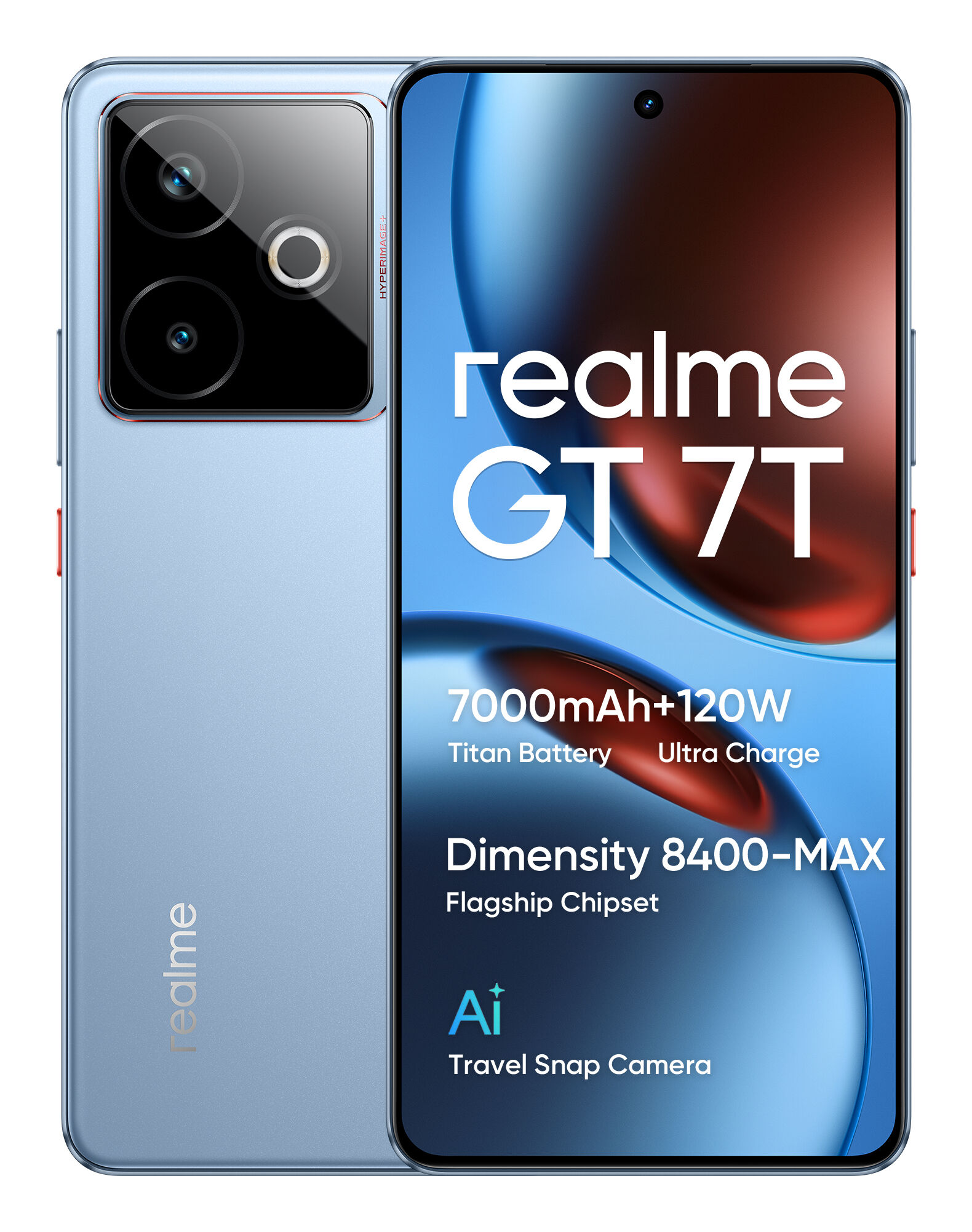 Realme GT 7T, 17,3 cm (6.8"), 12 GB, 512 GB, 50 MP, Android 15, Blau