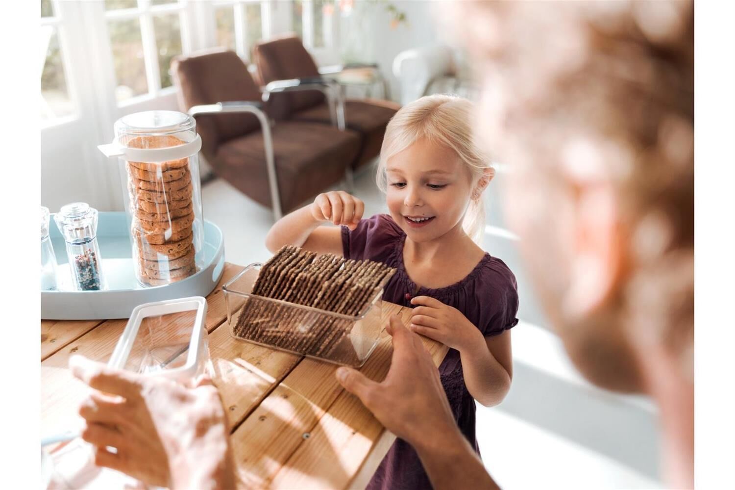 MEPAL Knäckebrotdose Stora 1600 ml 21,7x9,2x12,9cm weiß