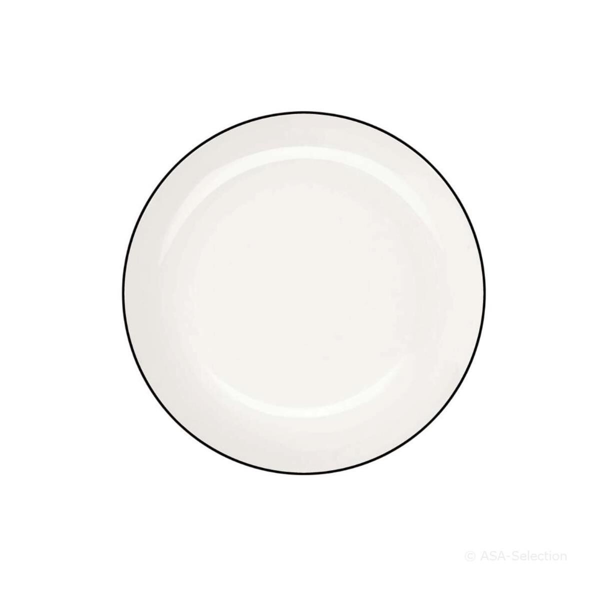 ASA Dessertteller, ligne noire  with black line