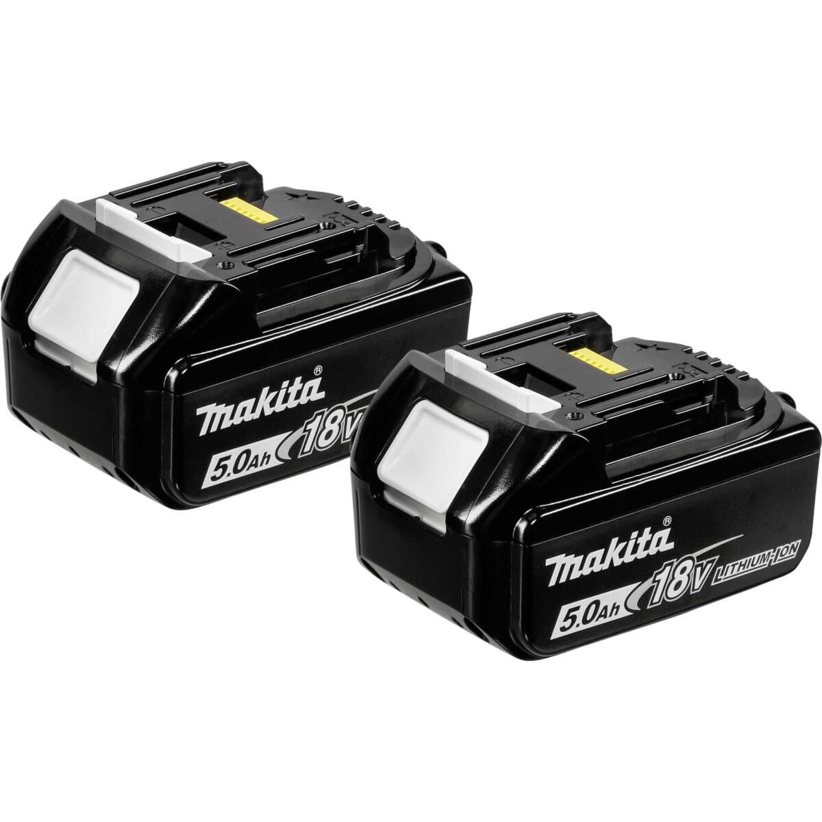 Makita BL1850B - Batterie - Li-Ion - 5 Ah - 90 Wh (Packung mit 2) - für Makita BBO180, BJV180, DBO180, DHR182, DJV182, DPB181, DUR187, UR180; G-Series JV183