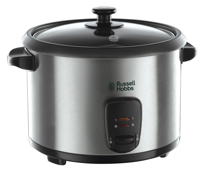 RUSSEL HOBBS Reiskocher 19750-56 1,8 Liter Fassungsvermögen 700 Watt Edelstahl/schwarz