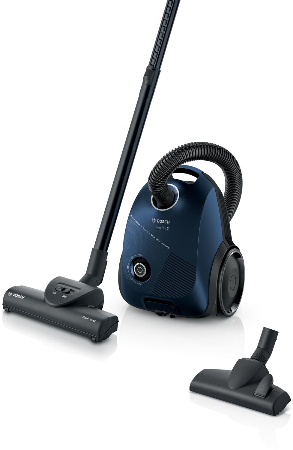 Bosch Serie 2, Staubsauger mit Beutel, Blau, BGBS2BU1T