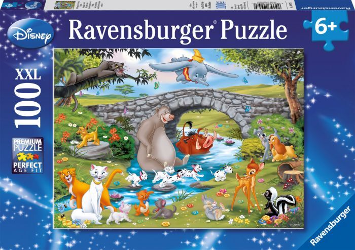 Ravensburger  10947 Puzzle Die Familie der Animal Friends 100 Teile XXL 10947