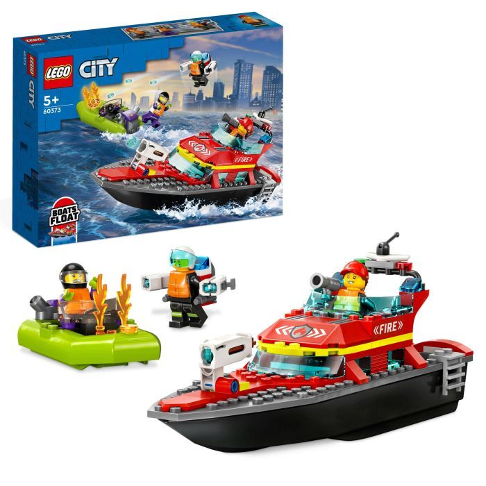 LEGO CITY 60373 FEUERWEHRRETTUNGSBOOT