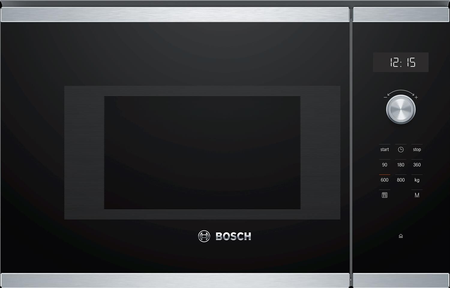 Bosch Serie 6, Einbau-Mikrowelle, 60 x 38 cm, Edelstahl, BFL524MS0