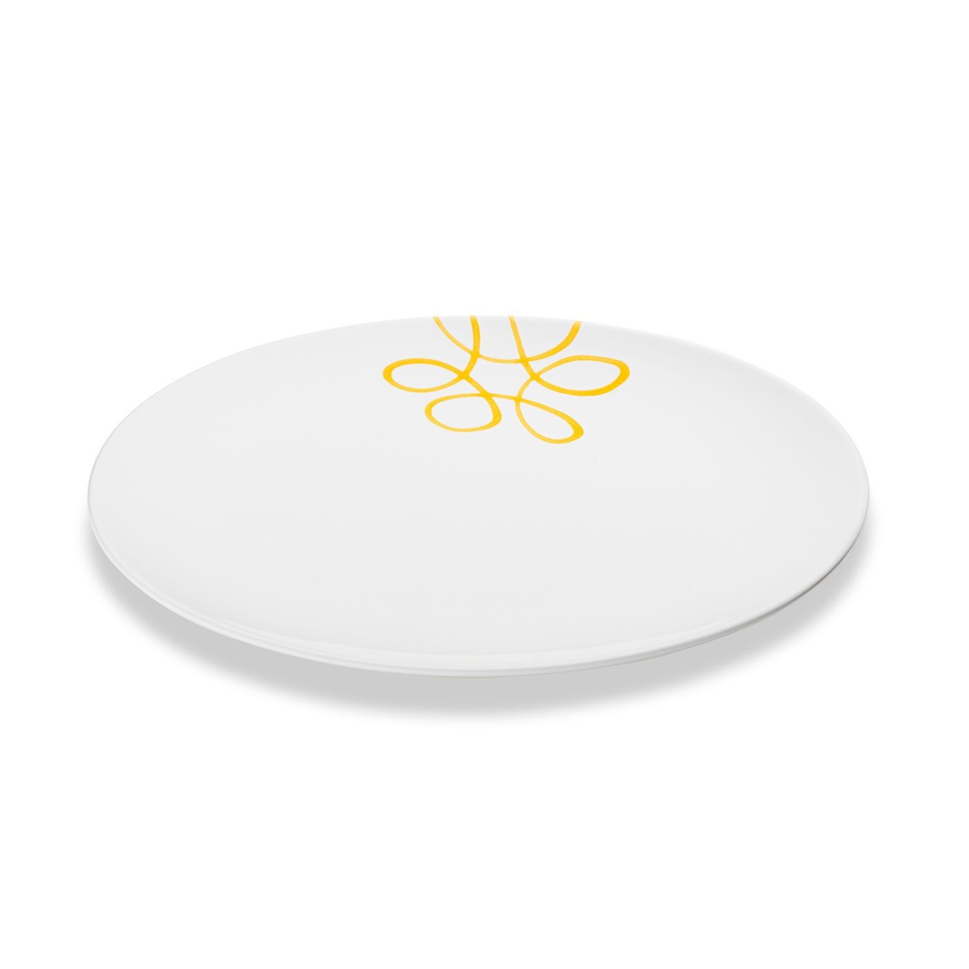 Gmundner Keramik Pur Geflammt Gelb, Platte oval (33x26cm)