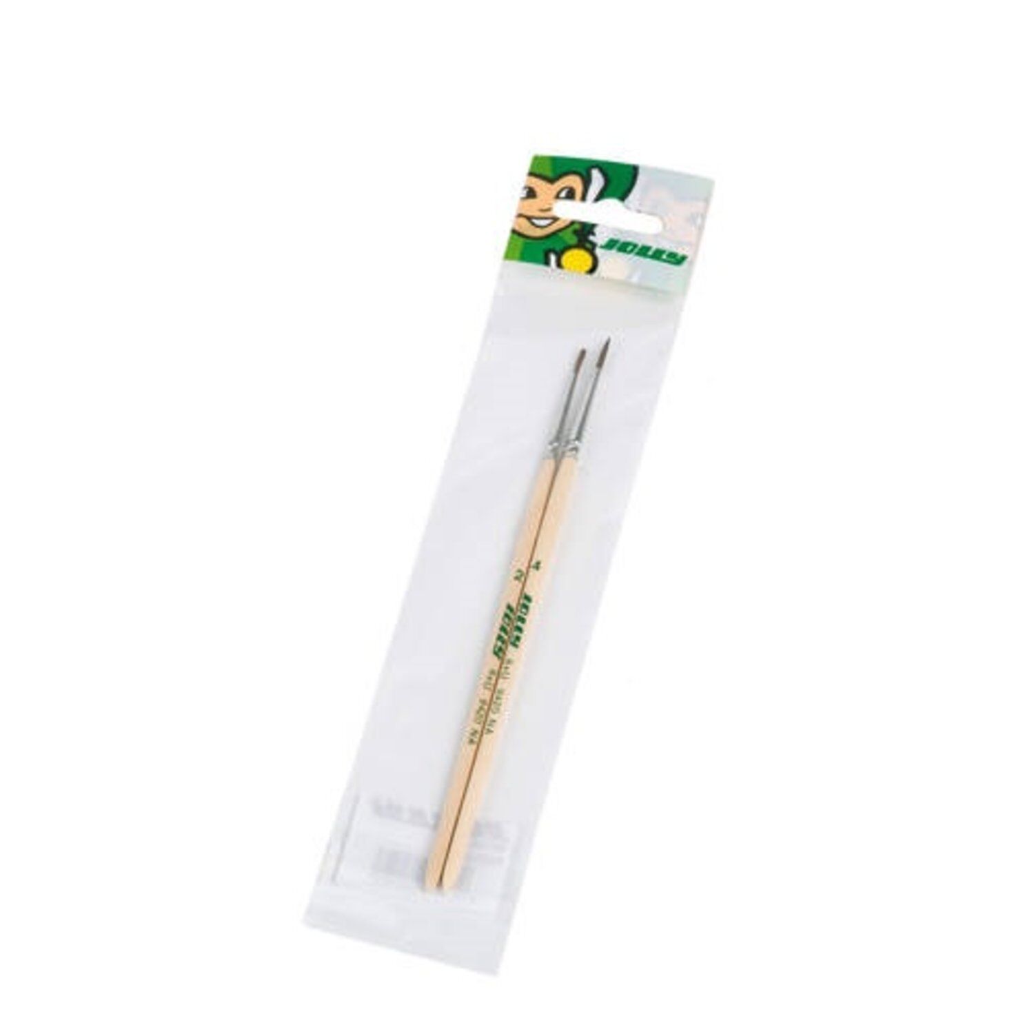 JOLLY, Haarpinsel, Nr. 2 + 4, Natur, 2 Stück, 9420