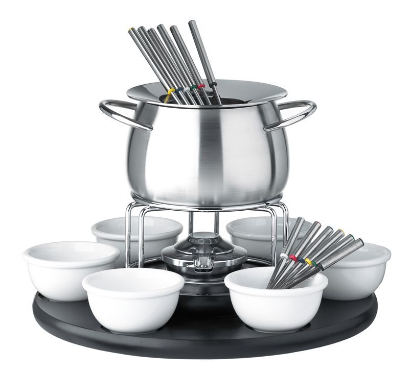 Spring Fondue-Garnitur schwarz, 22-teilig Carousel