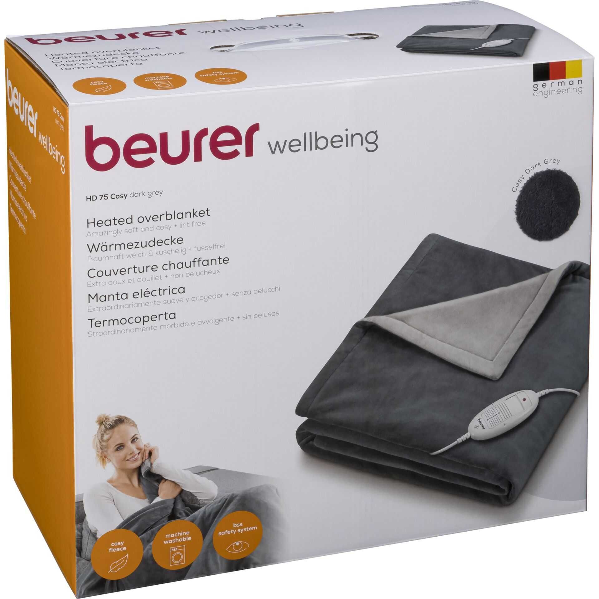 Beurer HD 75 Cosy dark grey