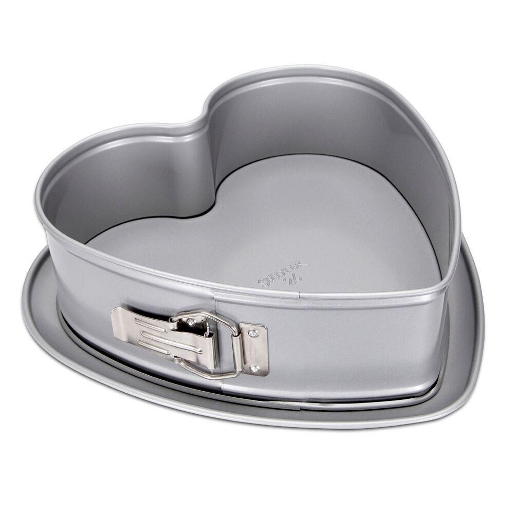 Städter Springform Herz ø 26 cm / H 7 cm Silber
