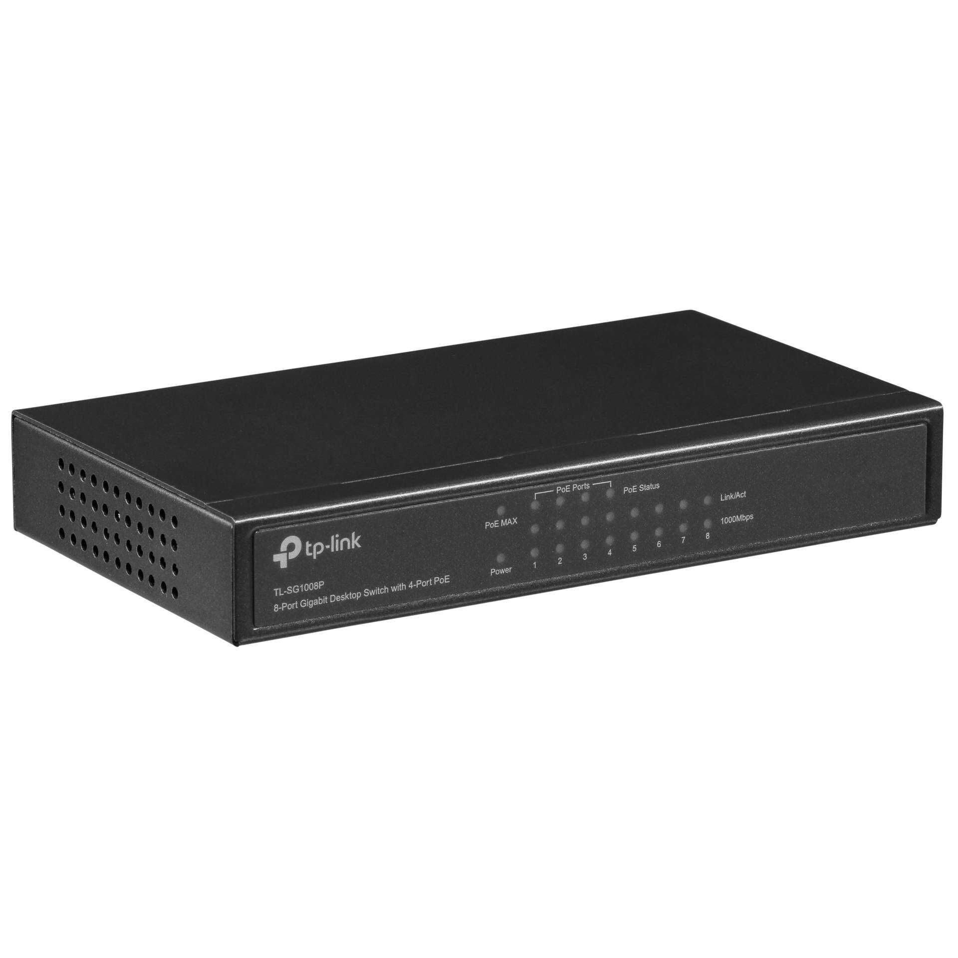 TP-Link TL-SG1008P - Switch - unmanaged - 4 x 10/100/1000 (PoE) + 4 x 10/100/1000 - Desktop - PoE