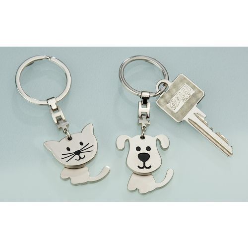 Gilde Metall Schlüssel Anhänger Katze/Hund