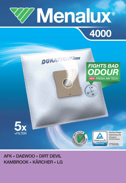 MENALUX Staubsäcke für Kärcher, Samsung (5Stk.) 4000