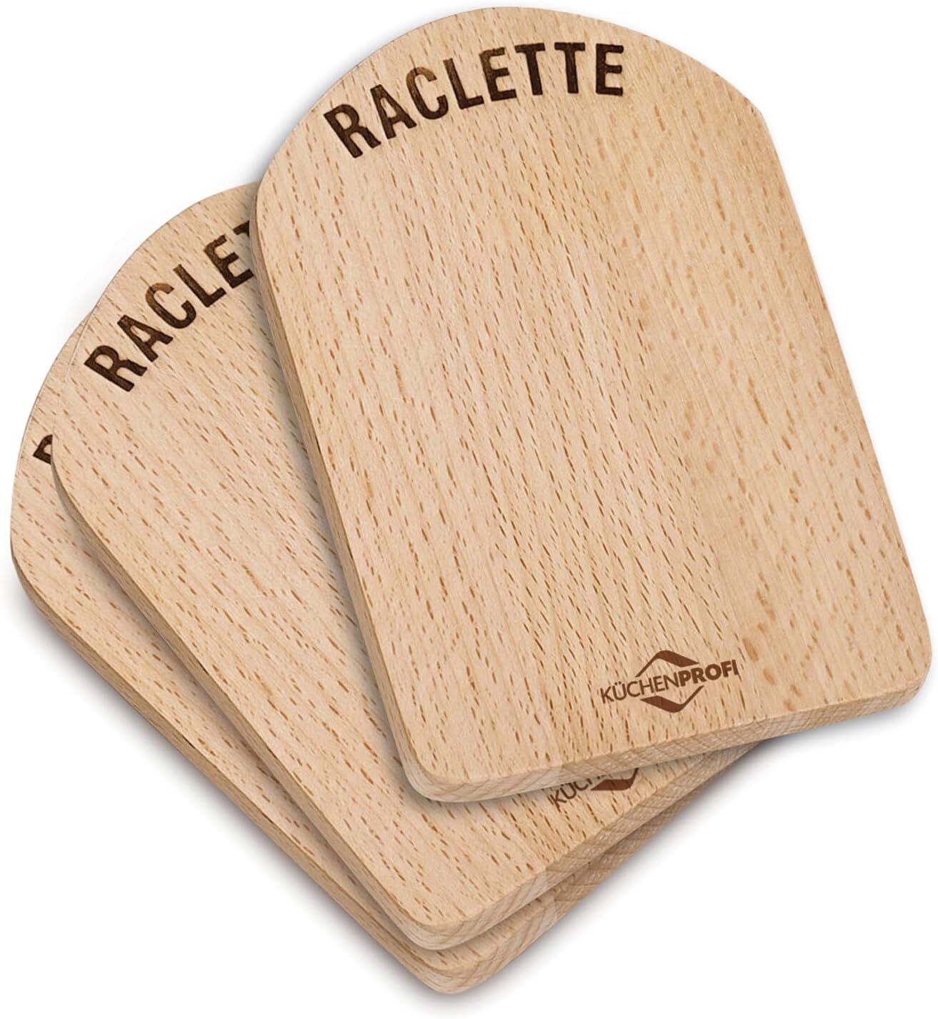 Küchenprofi Raclette-Brettchen Holz 4er