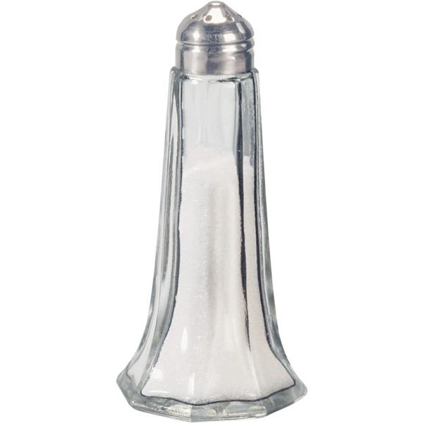 FACKELMANN Pfeffer-/Salzstreuer Glas mit Edelstahl-Kappe, Höhe: 110 mm