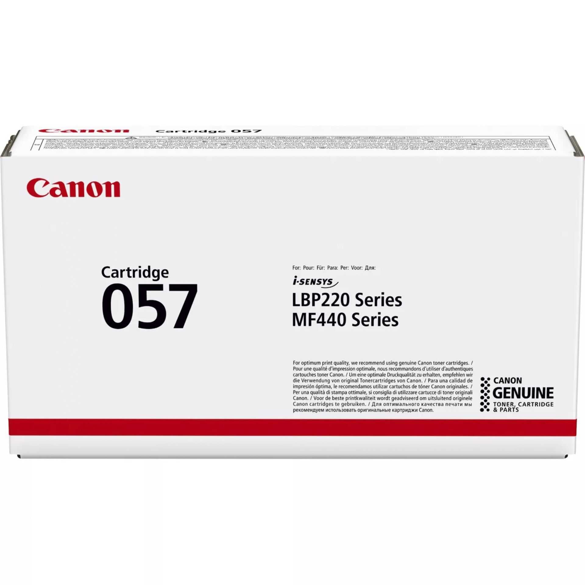 Canon 057 - Schwarz - original - Tonerpatrone - für ImageCLASS LBP236, LBP237, MF445, MF449, MF455; i-SENSYS MF443, MF445; Satera LBP224