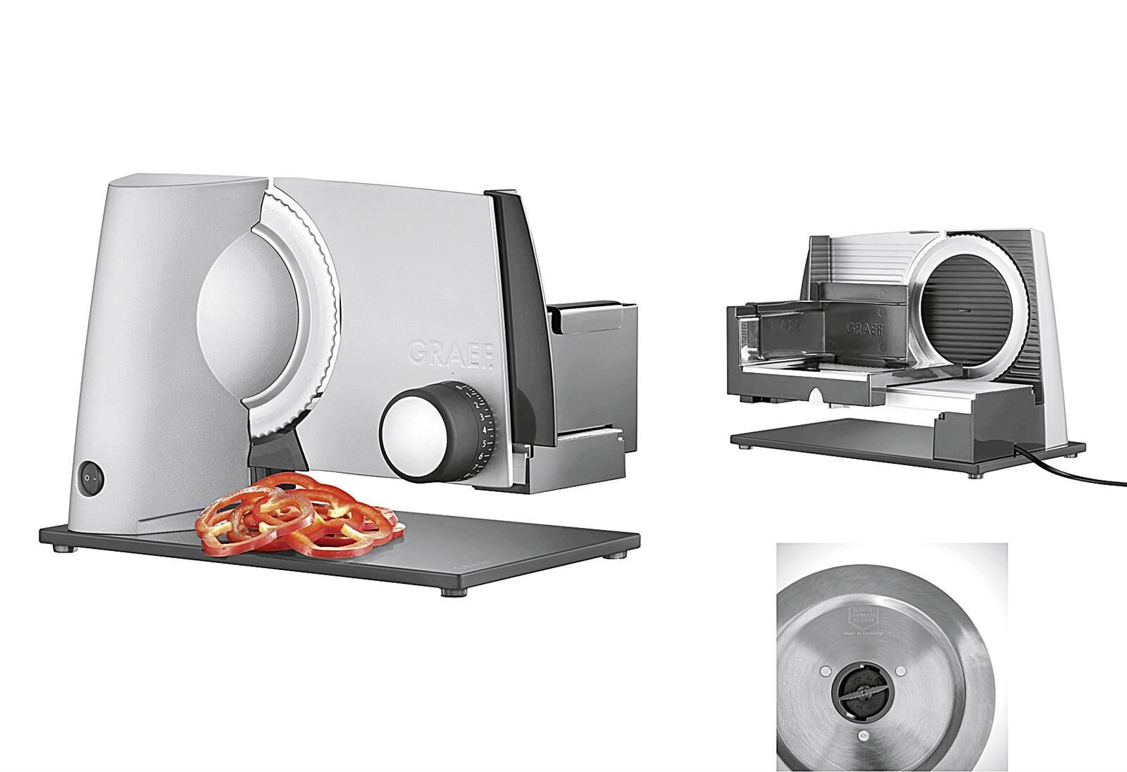 GRAEF Allesschneider mit Platte S 32020 TWIN   Glattmesser