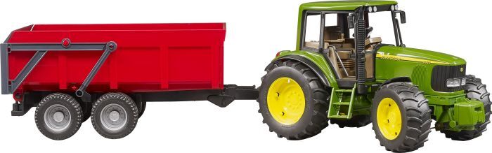 Bruder, John Deere 6920 mit Wannenkippanhänger 02057, 68,8x17x17,7 cm, 2057