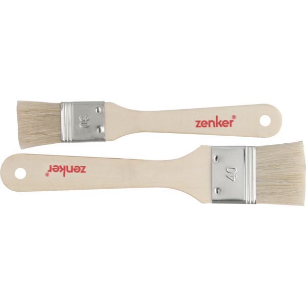 ZENKER Backpinsel 2-tlg., mit Holzgriff