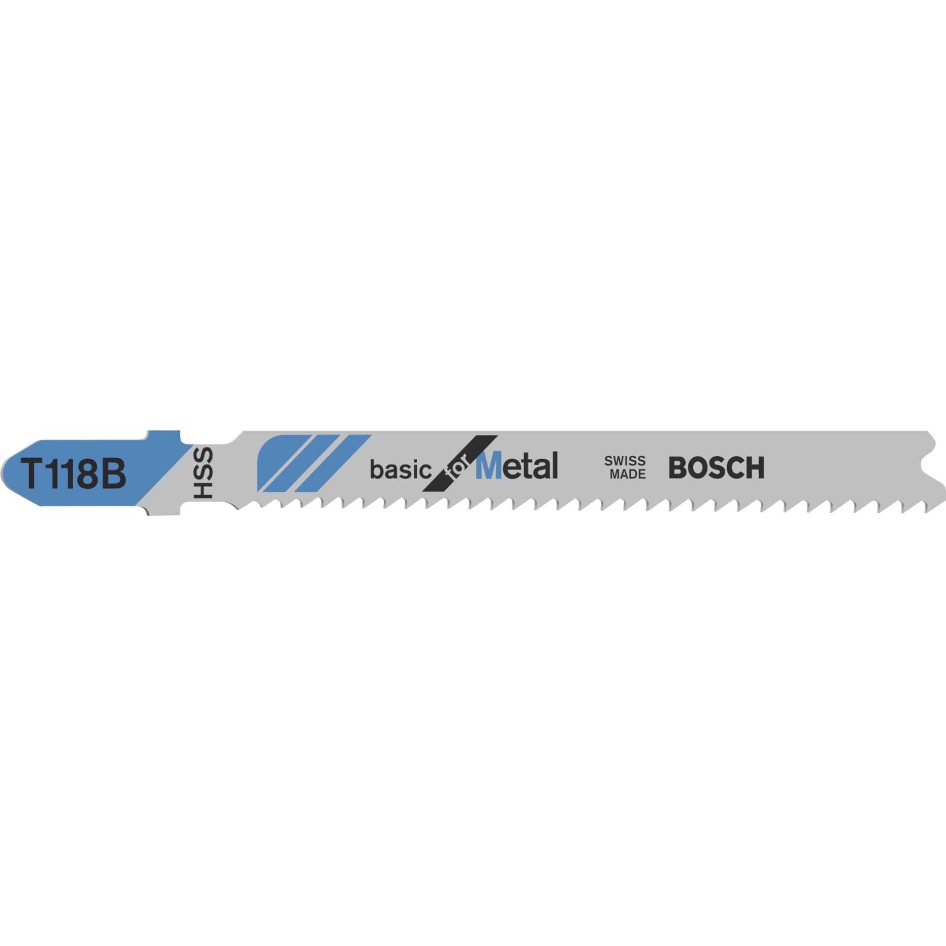 Bosch basic for Metal T 118 B - Sägeblatt - für Blattmetall - 5 Stücke - Länge: 92 mm