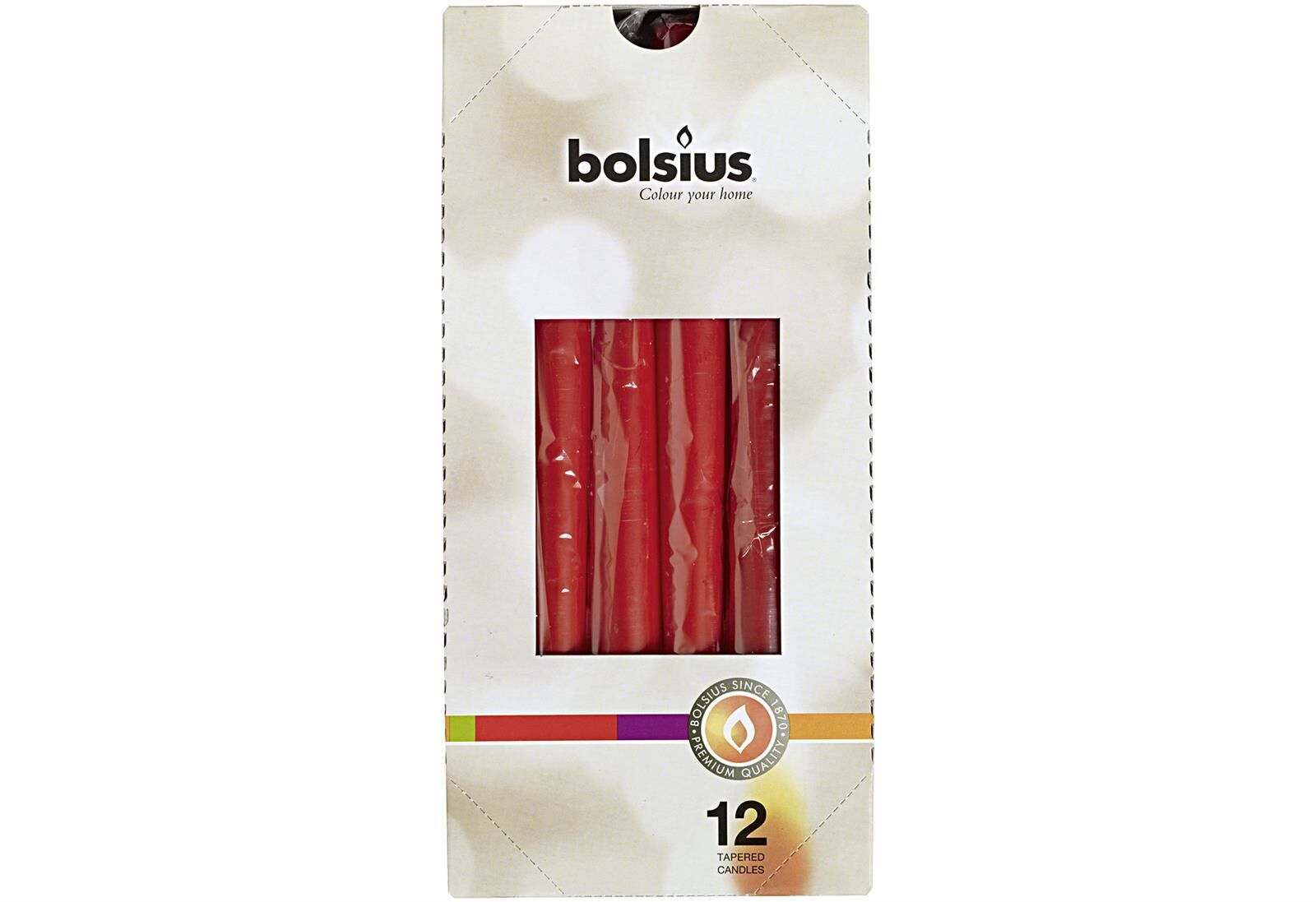 BOLSIUS Spitzkerze 24,5x2,4cm rot
