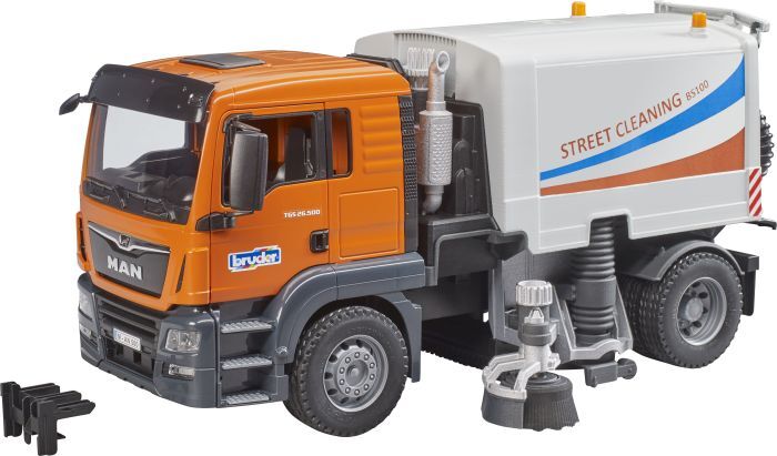 Bruder, MAN TGS LKW Straßenreinigung 03780, Profi, 19,5x52x27cm, 3780