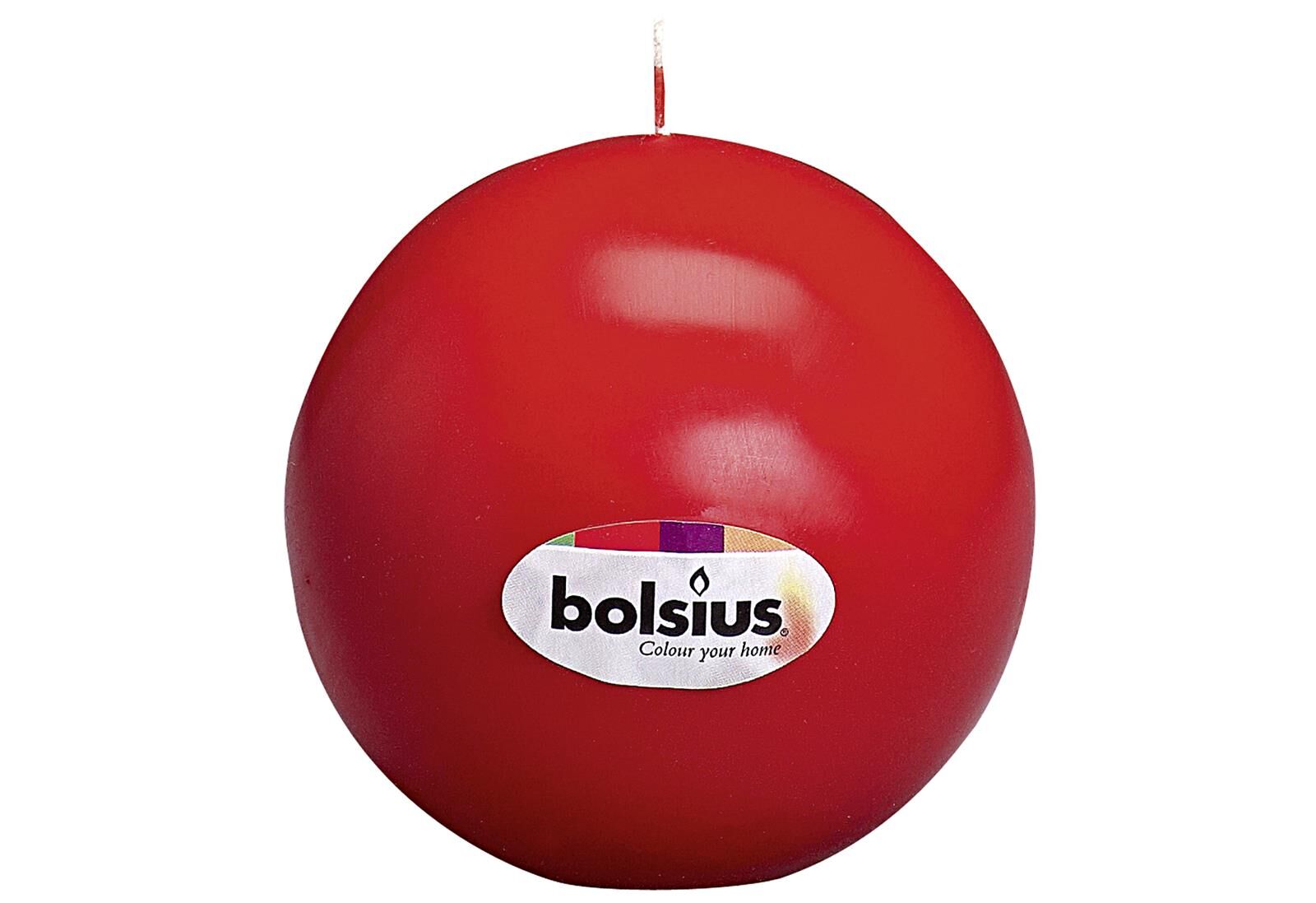 BOLSIUS Kugelkerze Ø 7cm rot 10 Stk.
