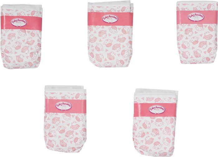 Baby Annabell, Windeln (5 Stück) 703038, 5 Stück