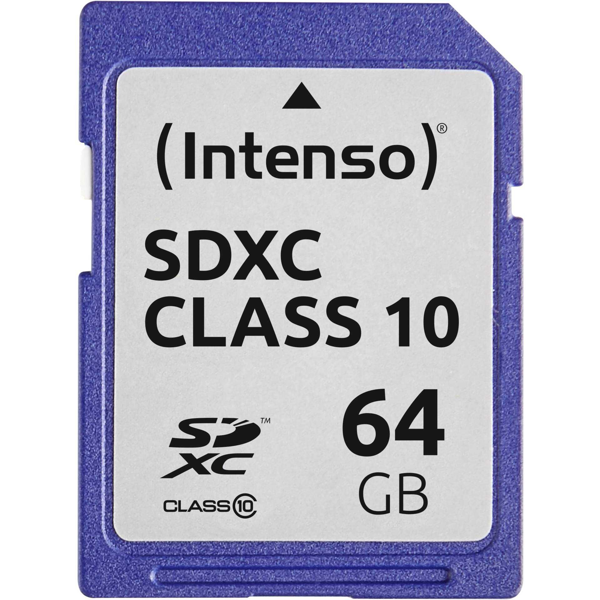 Intenso - Flash-Speicherkarte - 64 GB - Class 10 - SDXC