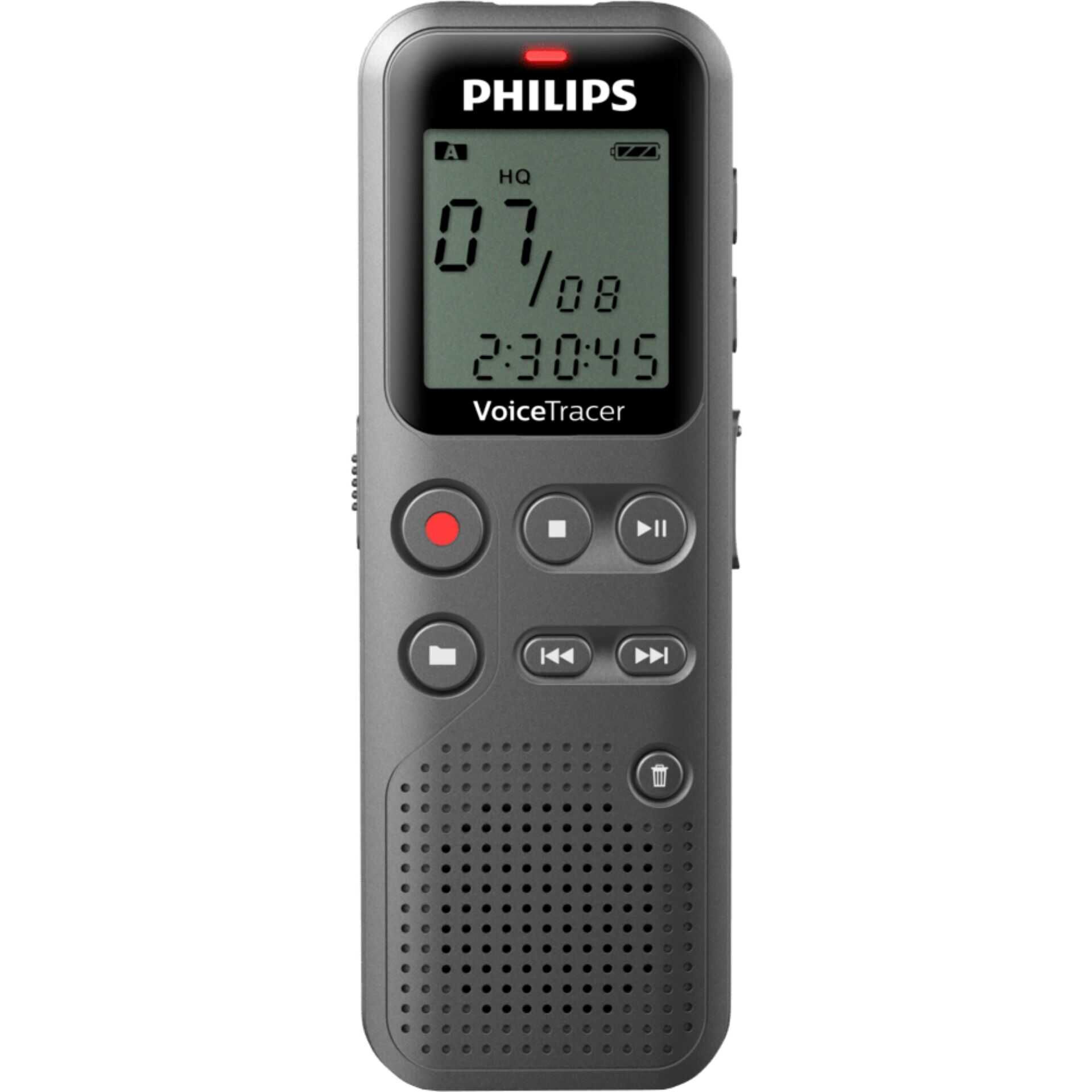 Philips Voice Tracer DVT1120 - Voicerecorder - 1 Watt - 8 GB - Grau
