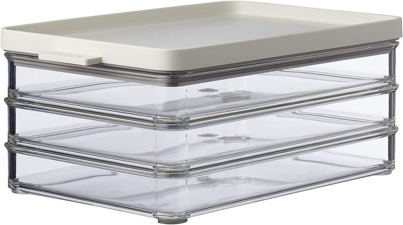 Mepal kühlschrankdose omnia aufschnitt 3 schichte  - nordic white