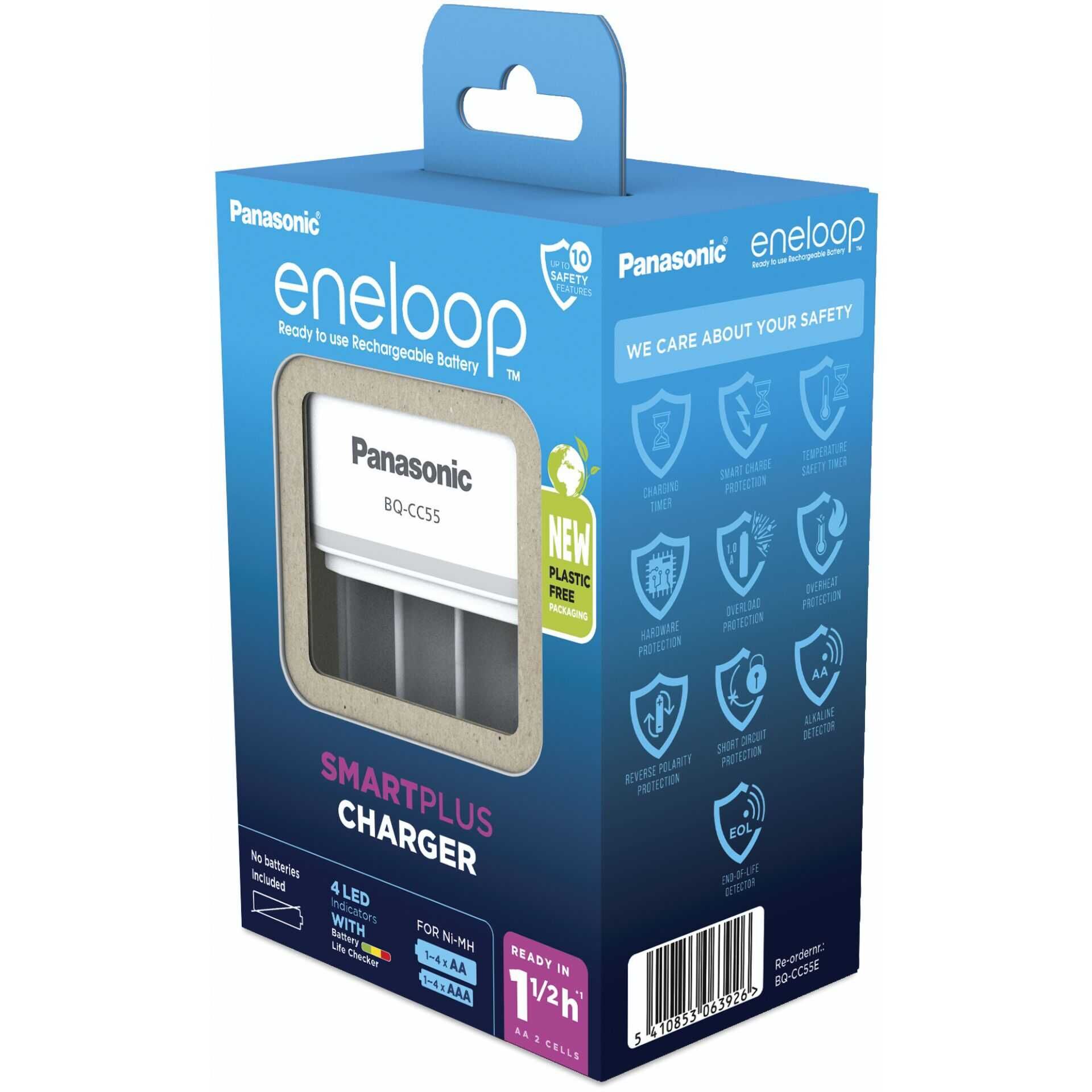 Panasonic Eneloop Smart Plus Charger BQ-CC55 ohne Akkus