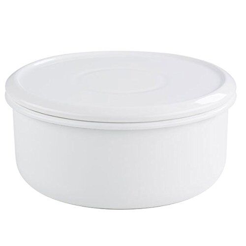 Riess Brot/Keksdose mit Deckel Ø24cm 4 Liter Emaille Weiss