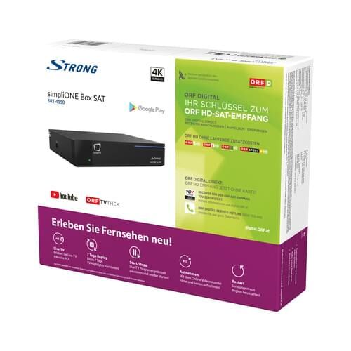 Strong SRT4150 simpliONE Box SAT HDTV-Receiver inkl. ORF Lizenz + Android TV