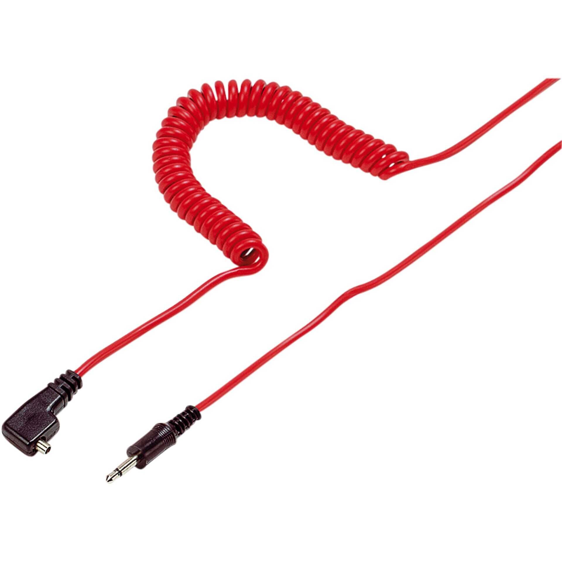 Kaiser - Synchro-Kabel für Blitz - PC-Terminal (M) bis Mini-Stecker (M) - 10 m - Rot