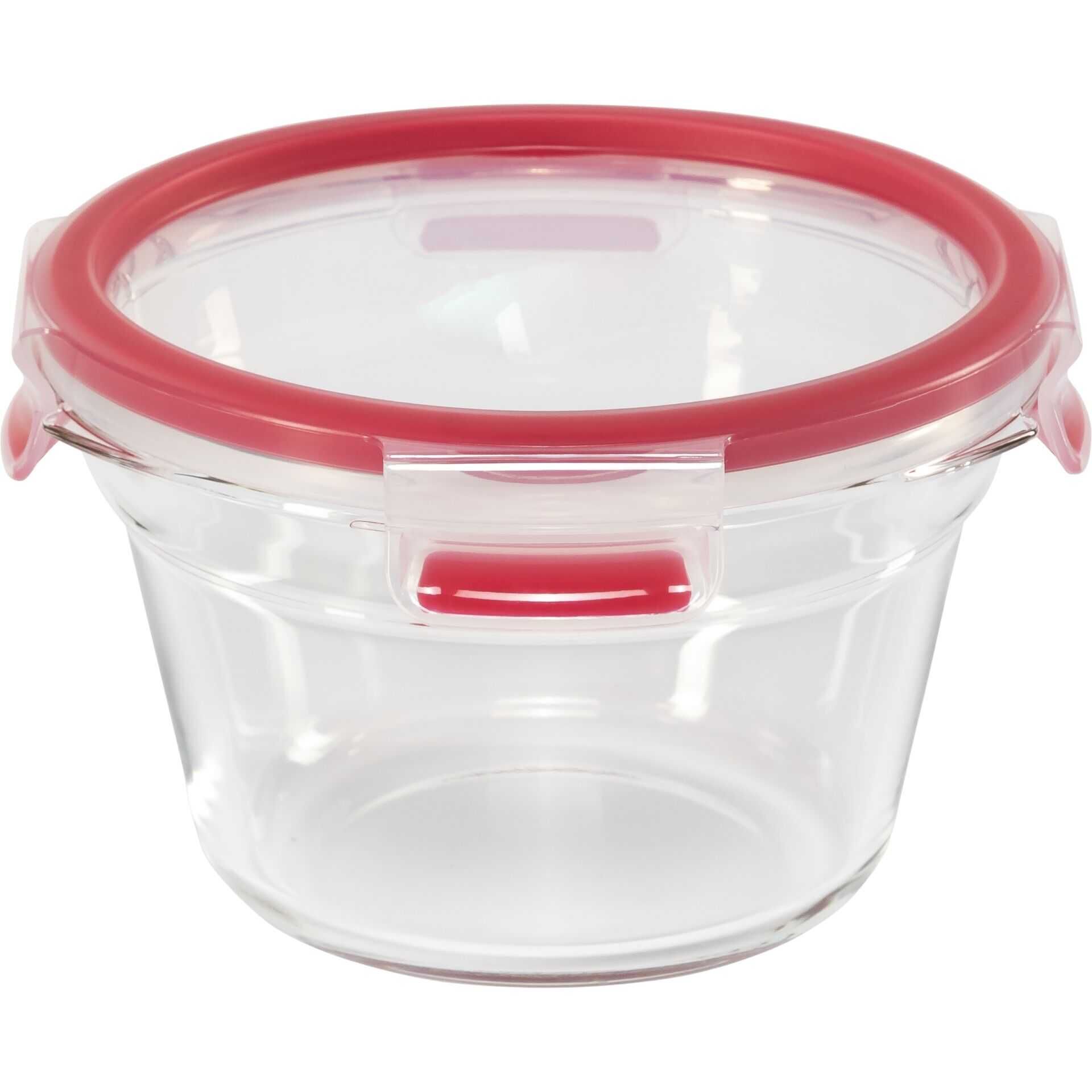 Emsa ClipClose Glass Vorratsdose 900 ml Glas Rot