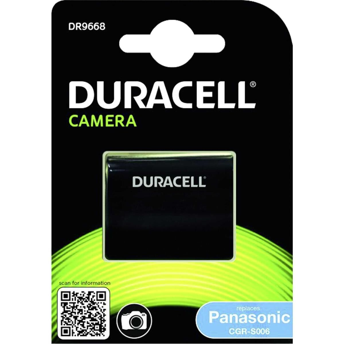 Duracell - Batterie - Li-Ion - 0.7 Ah - Schwarz - für Panasonic Lumix DMC-FZ18, FZ28, FZ50, FZ8EB-K, FZ8EB-S, FZ8EG-K, FZ8EG-S, FZ8K, FZ8P
