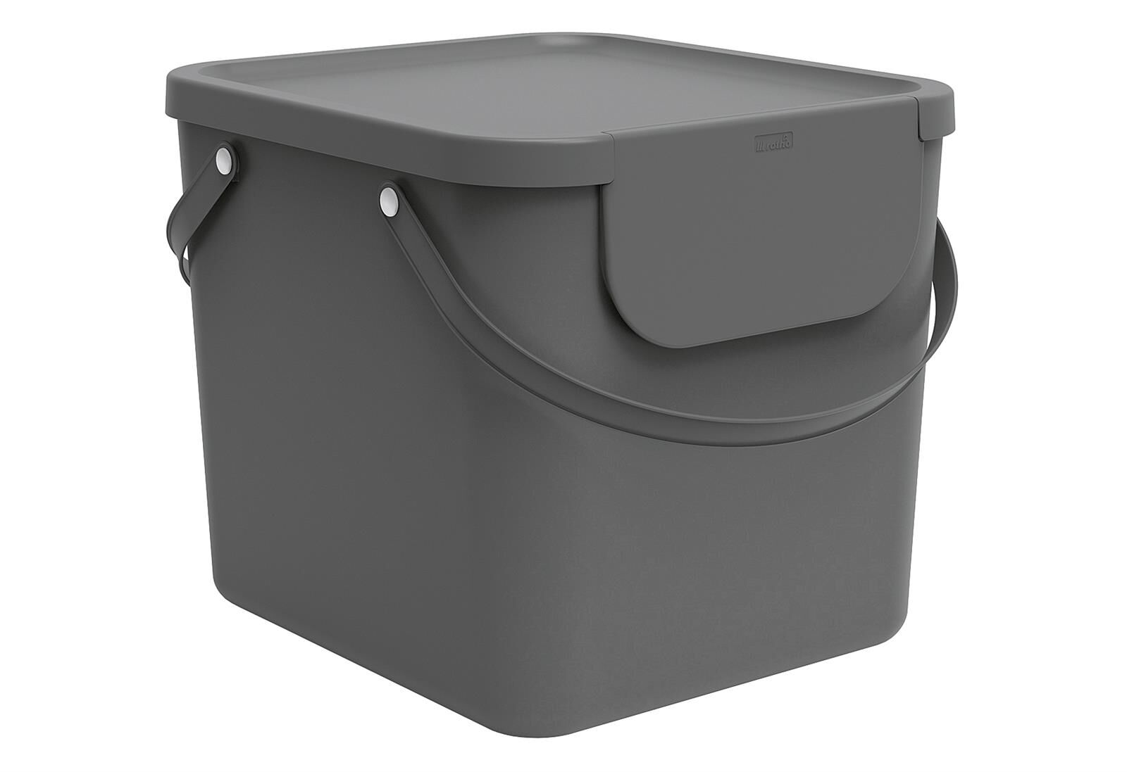 ROTHO Abfallbehälter Albula 40 Liter 39,8x35,8x33,9cm anthrazit